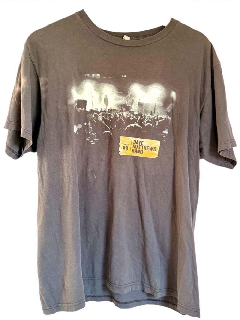 Dave Matthews Band 2009 Summer Tour Graphic Band Tee Organic Cotton Size Large